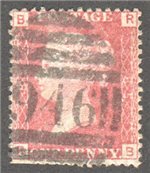 Great Britain Scott 33 Used Plate 85 - RS
